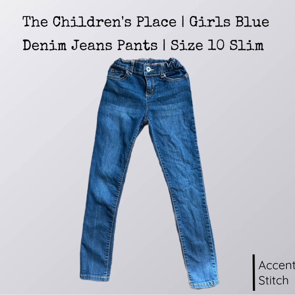 The Children’s Place | Girls Dark Blue Denim Jeans Pants Bottoms | Size 10 Slim